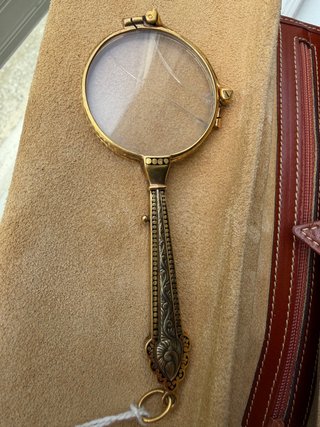 Gafas Lorgnette Vintage Doradas
