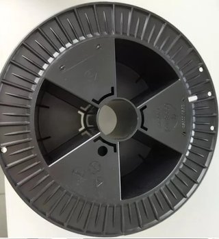 10 Bobina 300mm nera vuota standard foro asse 50mm
