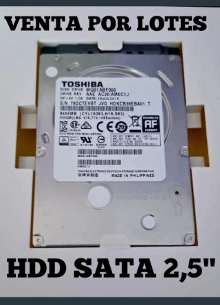 Discos Duros SATA 2,5. Varias capacidades