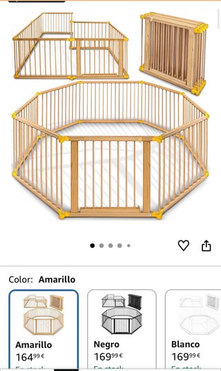 Parque infantil madera 8 paneles