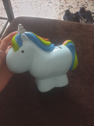 Hucha Unicornio Azul