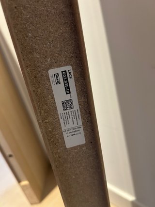 Estantería 2unidades LACK IKEA Madera y Metal.