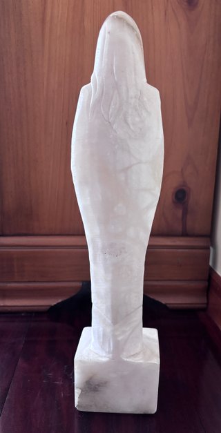 Virgen antigua mármol blanco macizo