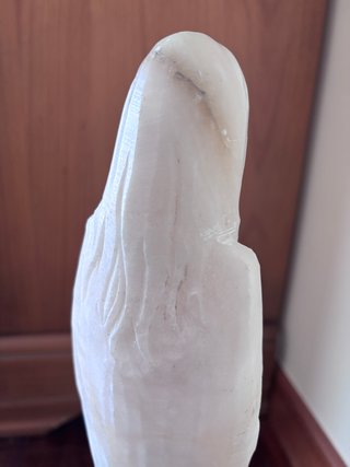 Virgen antigua mármol blanco macizo