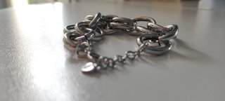 Pulsera Stradivarius eslabones plateada