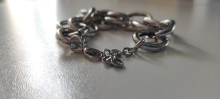 Pulsera Stradivarius eslabones plateada