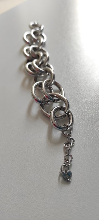 Pulsera Stradivarius eslabones plateada