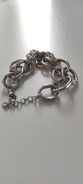 Pulsera Stradivarius eslabones plateada