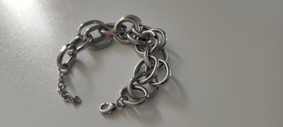 Pulsera Stradivarius eslabones plateada