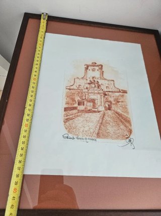 Cádiz: Grabado Puerta de Tierra