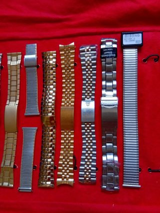 Correas de reloj acero, oro y bicolor