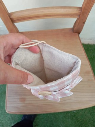 Custodia per Kindle con motivo a quadri Vichy rosa