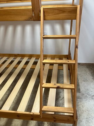 Litera Matrimonio + Cama Individual Madera