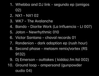 10 Vinilos Techno Seleccionados/rarezas