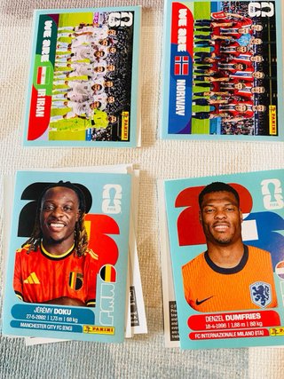 Lote cromos Mundial Panini 50+4