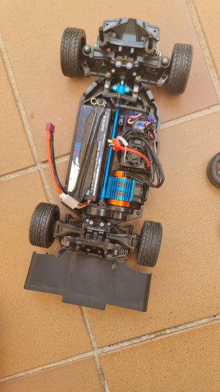 Tamiya TT02 RC Coche y Mando