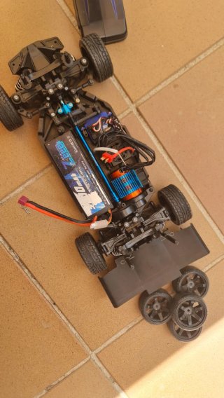 Tamiya TT02 RC Coche y Mando