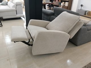 Sillón reclinable giratorio relax, Butaca beige