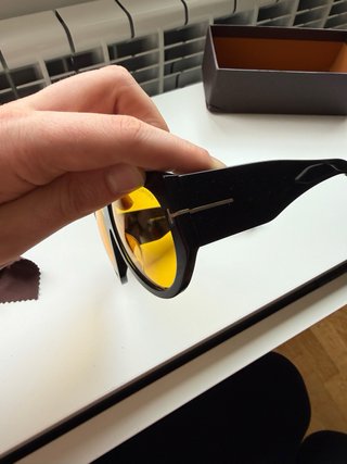 Gafas Tom Ford Bronson Negras y Amarillas