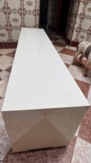 Mueble TV Blanco Brillo