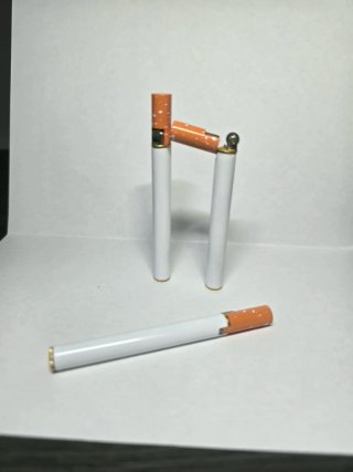 Mechero Diseño Cigarrillo Naranja/Blanco