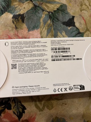 Apple Watch SE 3 GPS+Cel 40mm Blanco/Dorado