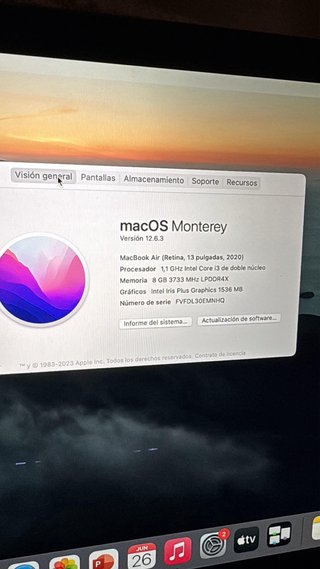 MacBook Air Apple Plata/Gris Espacial