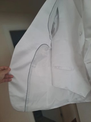 Traje de chaqueta + camisa + pajarita blanco satén