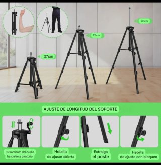 Nivel Láser 4D 16 Líneas Trípode Accesorios