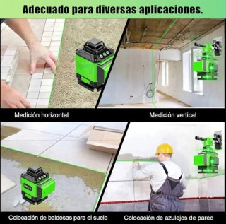 Nivel Láser 4D 16 Líneas Trípode Accesorios