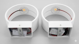 Lámpara de pared LED moderna blanca