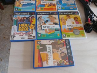 Lote 7 Juegos Singstar PS2 + Micrófonos