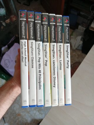 Lote 7 Juegos Singstar PS2 + Micrófonos