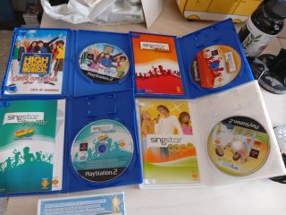 Lote 7 Juegos Singstar PS2 + Micrófonos