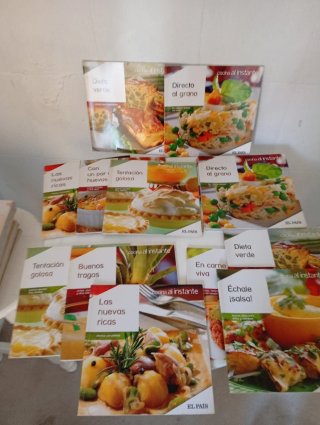Libros recetarios variados