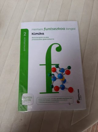 Kimika, 2 Batxilergoa ikertu saila : egiten jak...