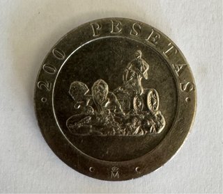 Moneda 200 Pesetas 1990 Juan Carlos I