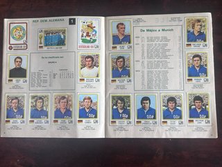 Álbum Mundial Fútbol 74 Vulcano