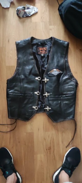 Chaleco Cuero Harley-Davidson Talla L
