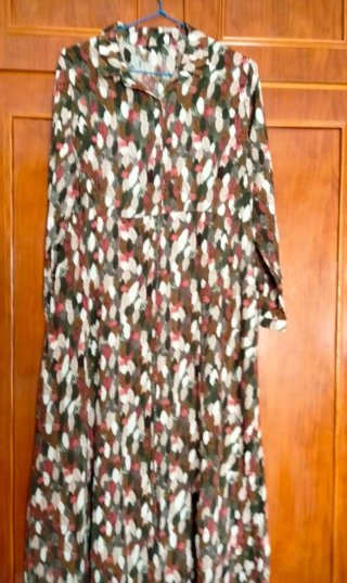 Vestido maxi estampado