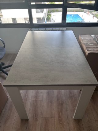 Mesa de comedor grande se alarga la mesa