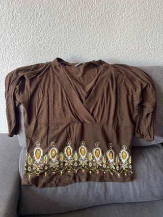 Blusa Dama Estampado Oso y Niña