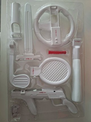 Pack 7 Accesorios Wii + Juego Grand Slam Tennis