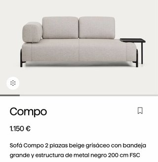 Sofá 3 plazas Kave Home
