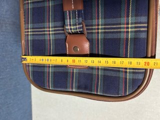 Beauty case rigido da viaggio tartan