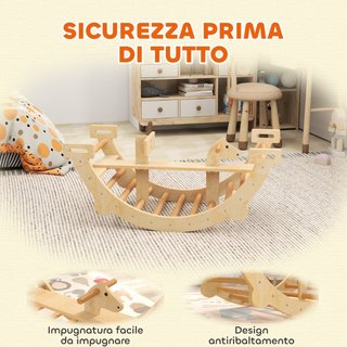 Arco Montessori in Legno per Bambini 2-4 Anni Conv