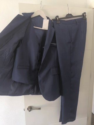 Traje 3 piezas azul marino talla XL