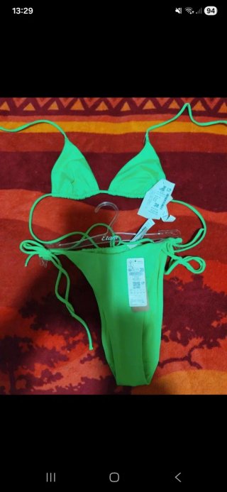 Bikini Etam verde nuevo Talla M/38