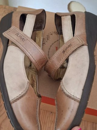 Zapatos Suave Beige/Marrón Talla 38