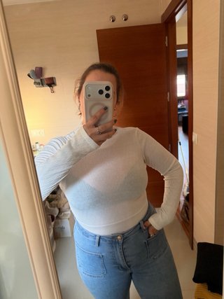 Body blanco manga larga